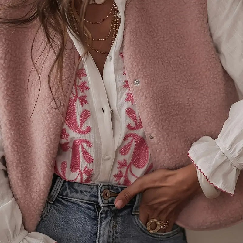 Veste fausse fourrure