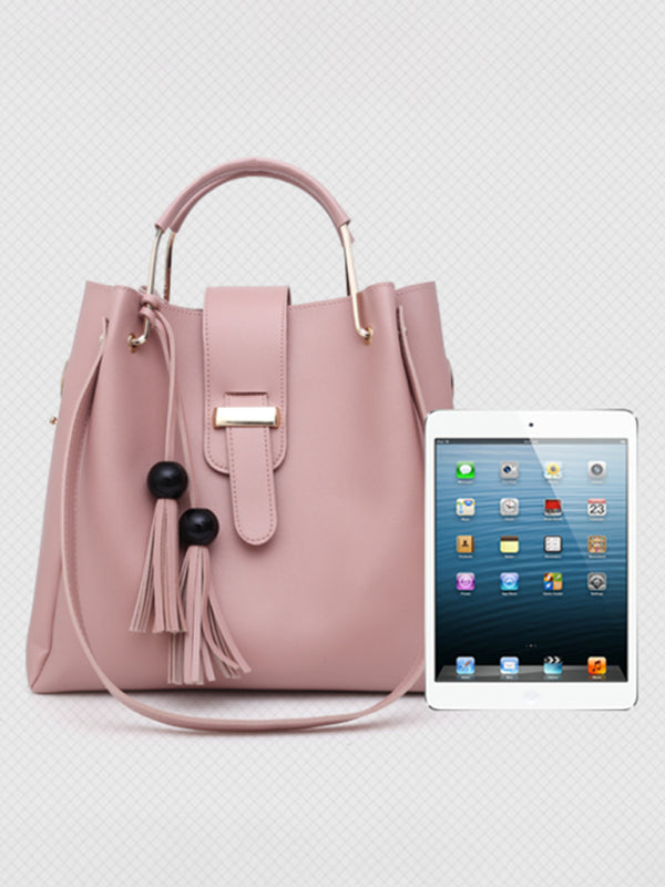 Handbag Fashion One Shoulder Bucket Ladies Luggage Bag Three-Piece Set Tatieonline