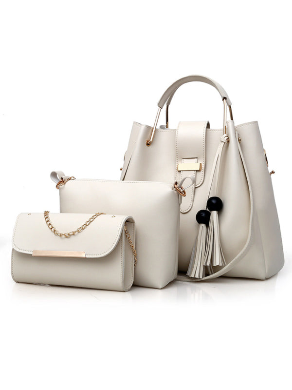 Handbag Fashion One Shoulder Bucket Ladies Luggage Bag Three-Piece Set Tatieonline