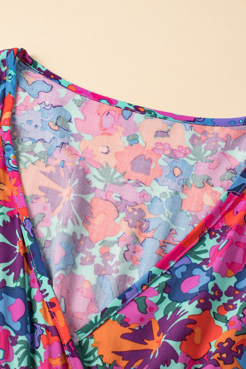 Robe bleu floral