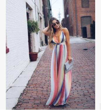 Robe boheme rayé - Tatieonline
