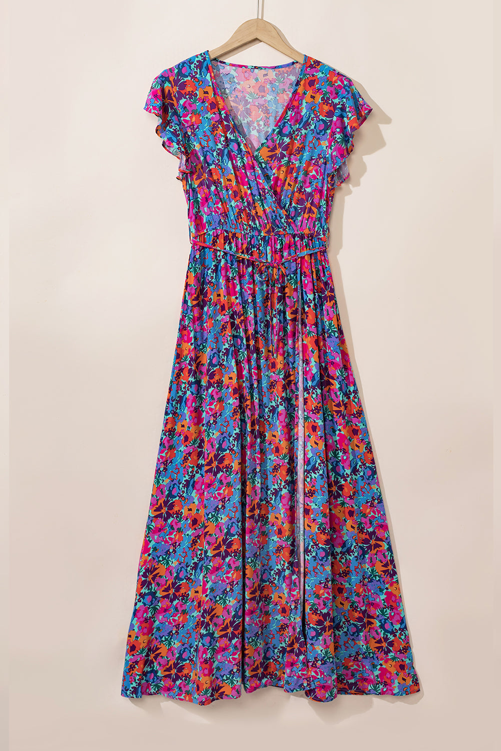 Robe bleu floral