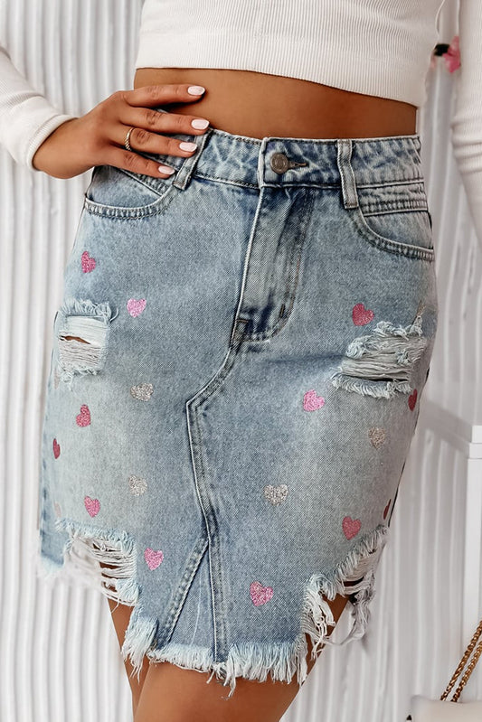 Jupe denim