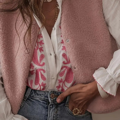 Veste fausse fourrure