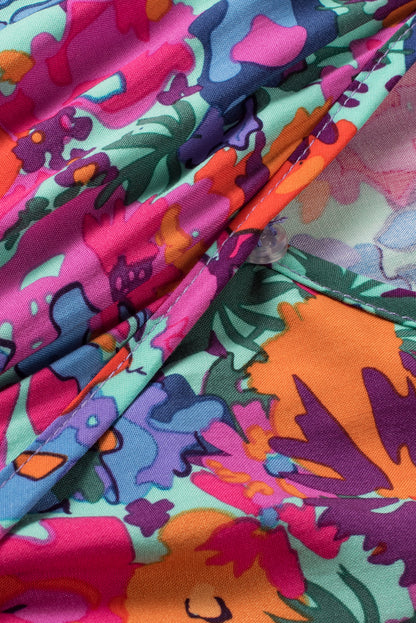 Robe bleu floral