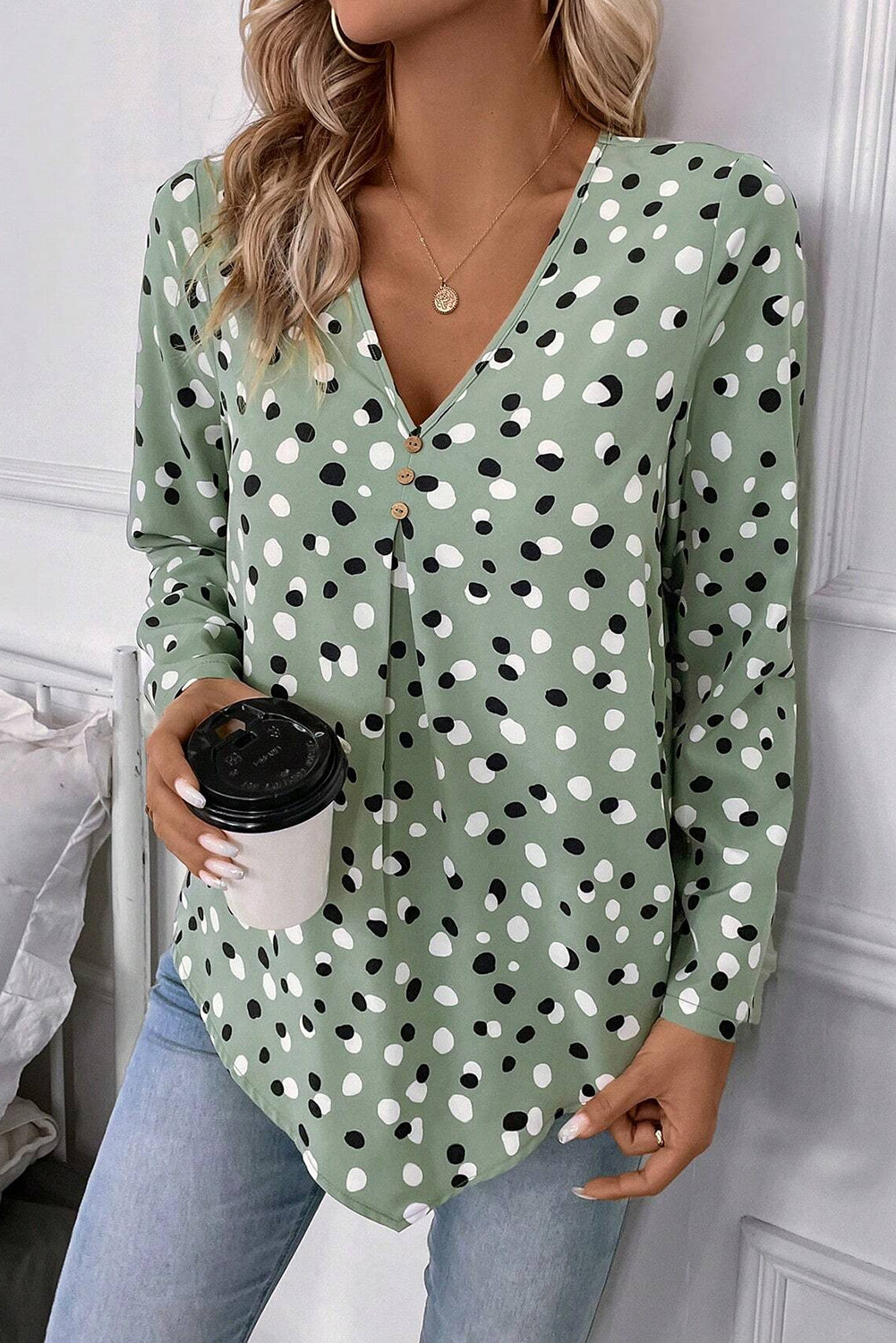 Blouse a pois