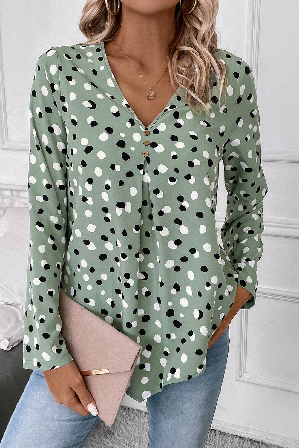 Blouse a pois