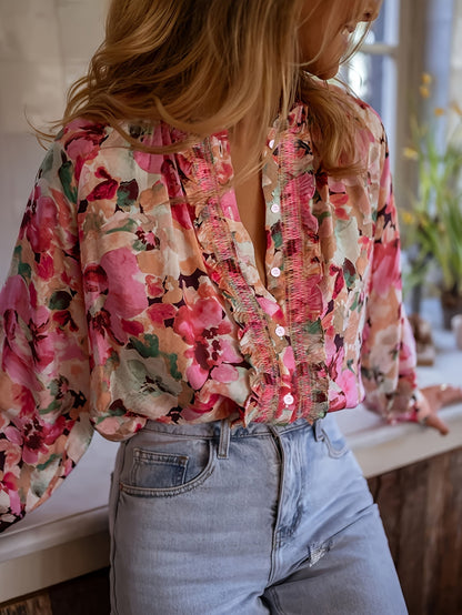 Blouse fleurie - Tatieonline
