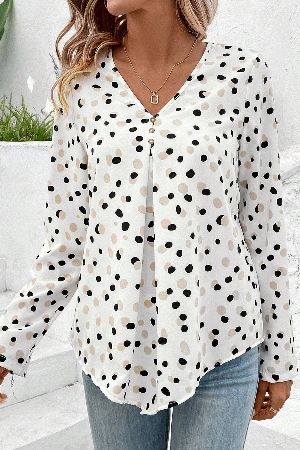 Blouse a pois