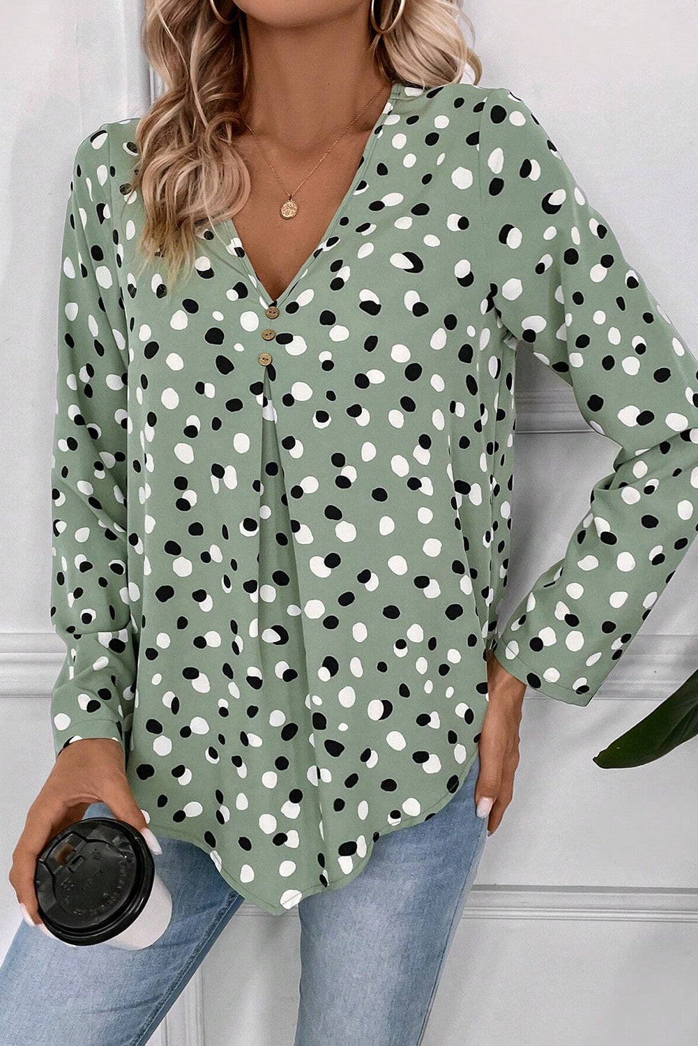 Blouse a pois