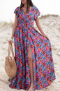 Robe bleu floral