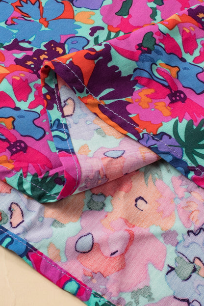 Robe bleu floral