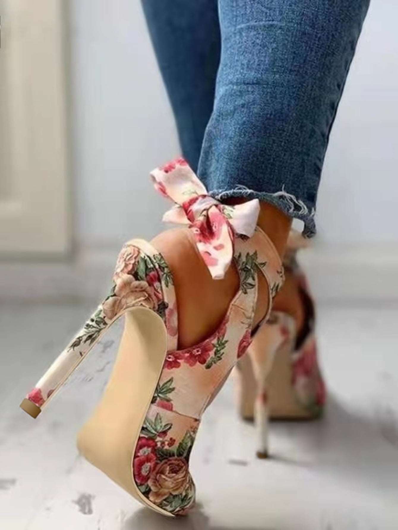 Escarpin floral - Tatieonline