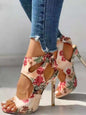 Escarpin floral - Tatieonline