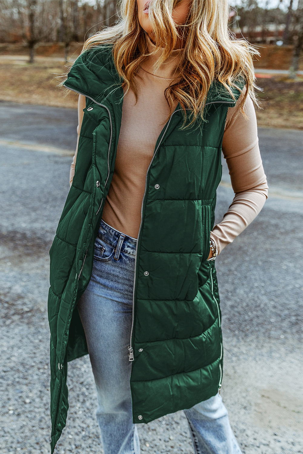 Long manteau sans manches - Tatieonline