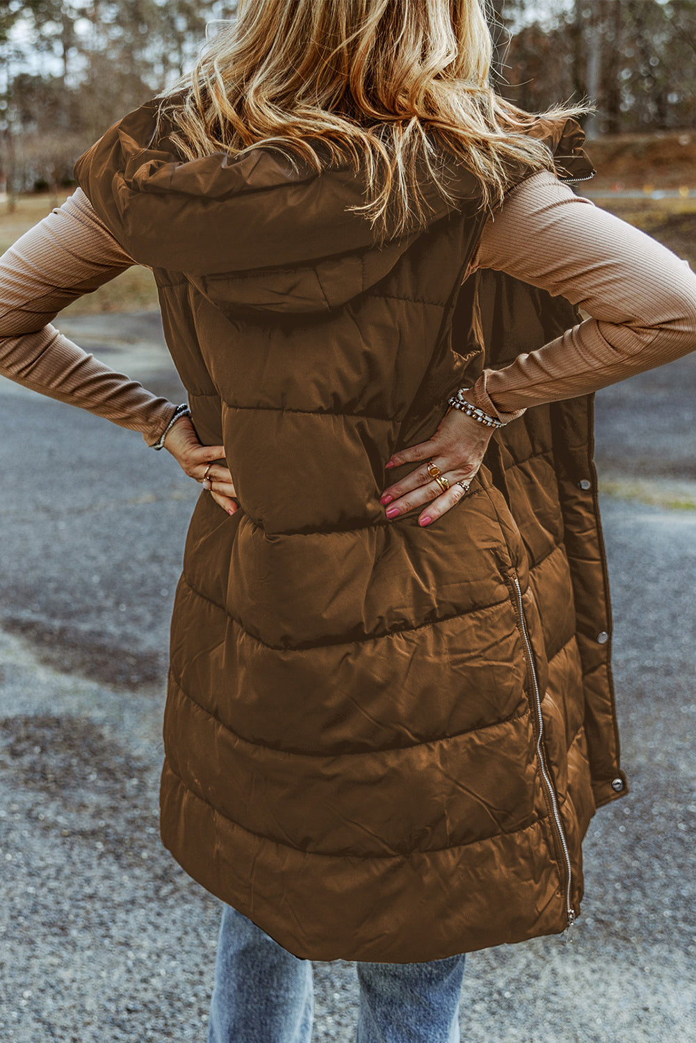 Long manteau sans manches - Tatieonline
