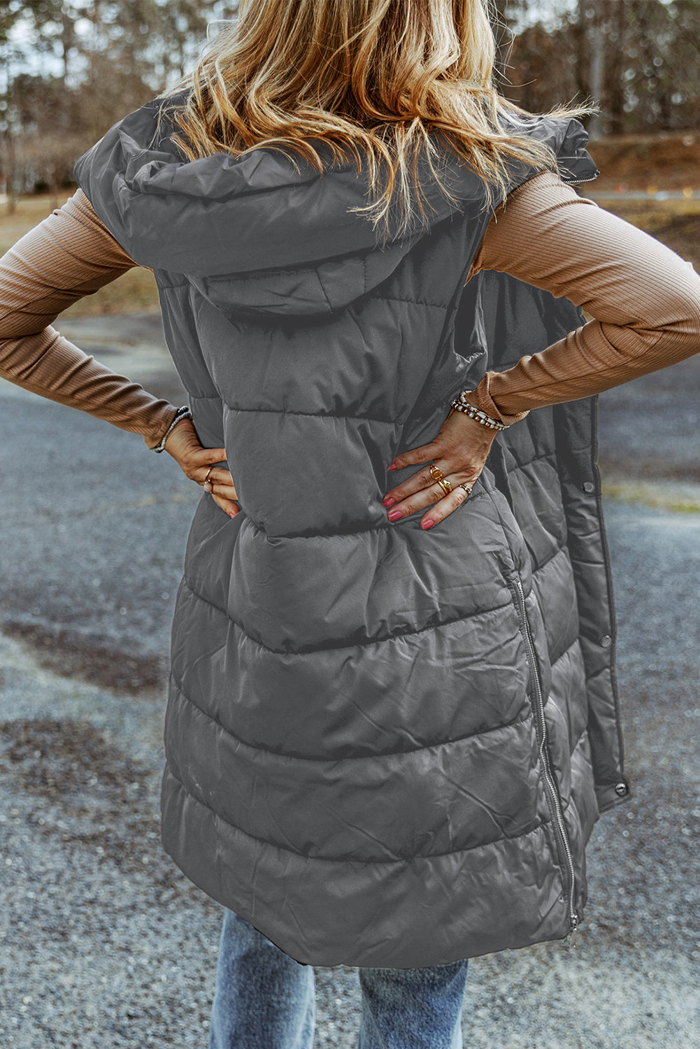 Long manteau sans manches - Tatieonline