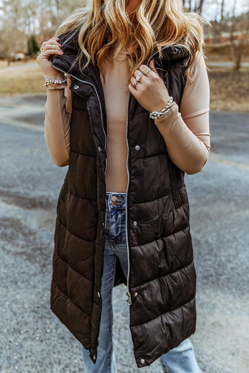 Long manteau sans manches - Tatieonline