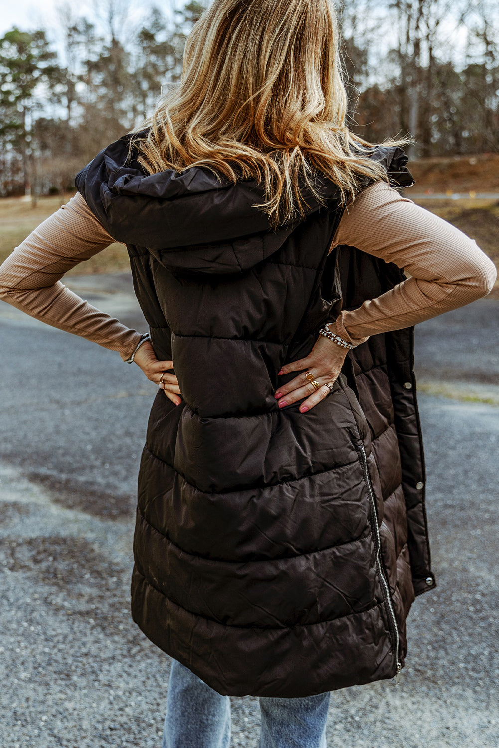 Long manteau sans manches - Tatieonline