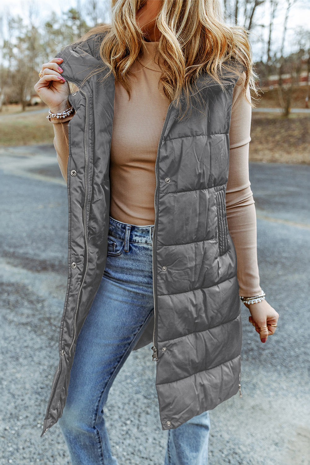 Long manteau sans manches - Tatieonline