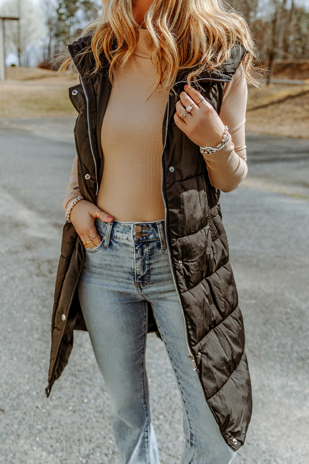 Long manteau sans manches - Tatieonline