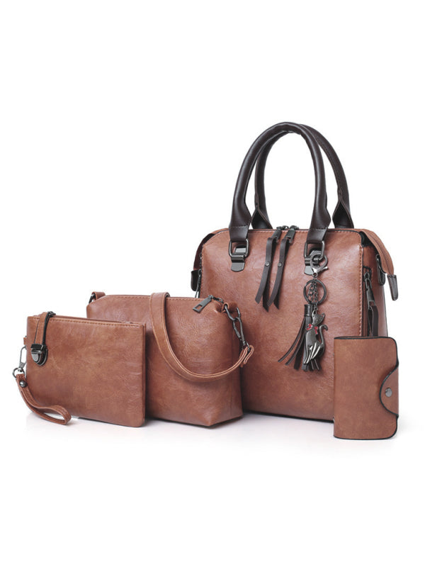 New Fashion Messenger Bag Four-Piece Set Retro Mother-in-Chief Handbag Tatieonline