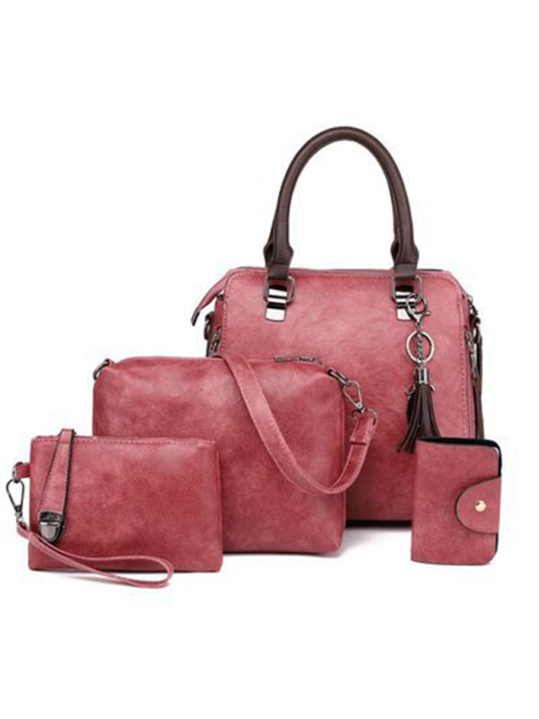 New Fashion Messenger Bag Four-Piece Set Retro Mother-in-Chief Handbag Tatieonline