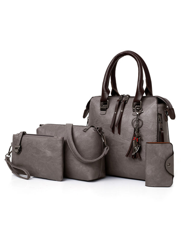 New Fashion Messenger Bag Four-Piece Set Retro Mother-in-Chief Handbag Tatieonline