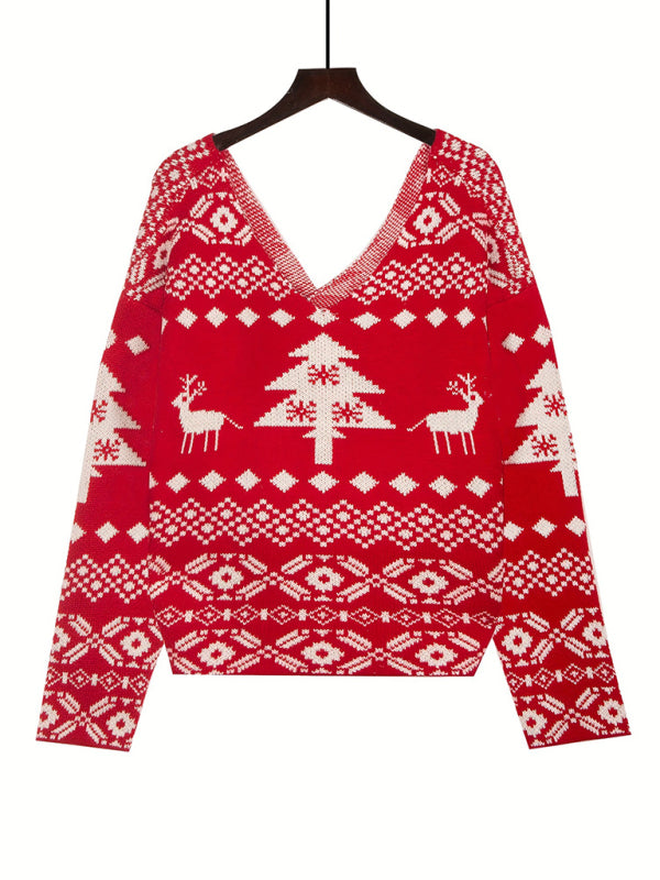 Pull Noel col v - Tatieonline