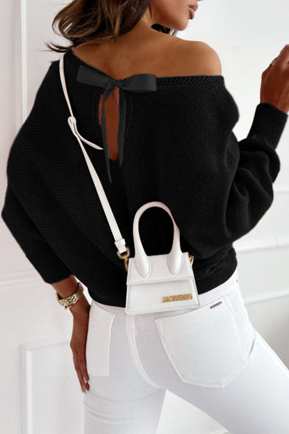 Pull noeud au dos - Tatieonline