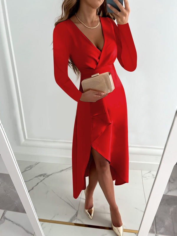 Robe cocktail col V Tatieonline
