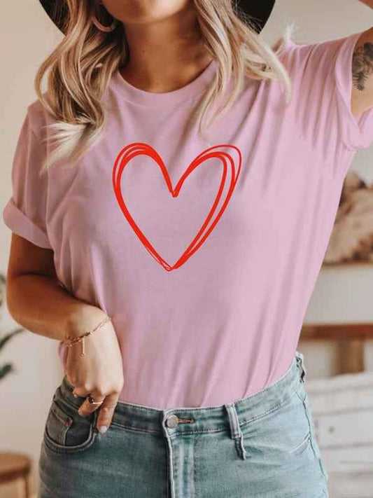 T- shirt coeur - Tatieonline