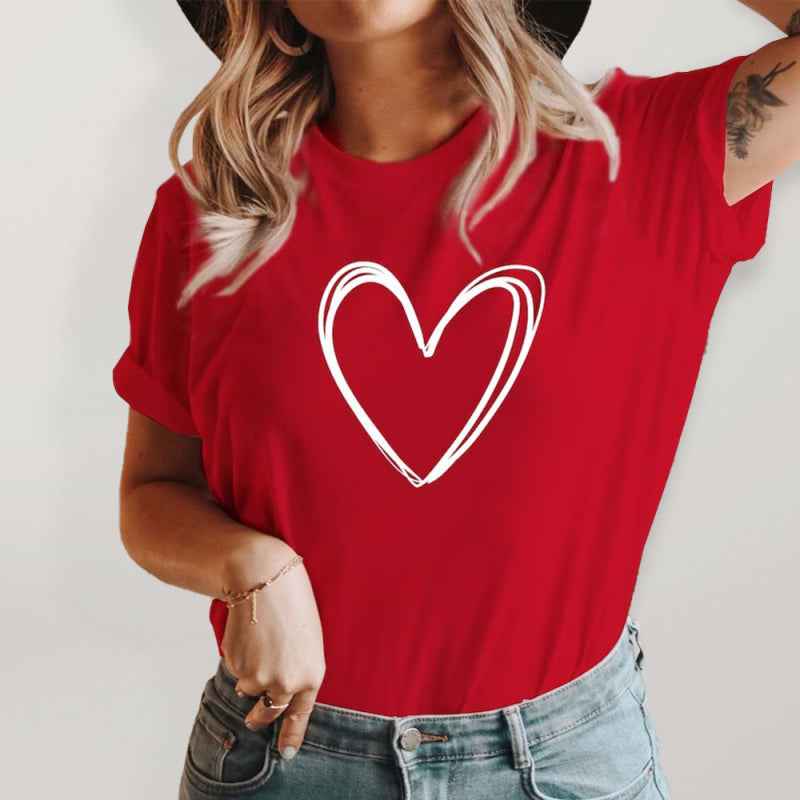 T- shirt coeur - Tatieonline
