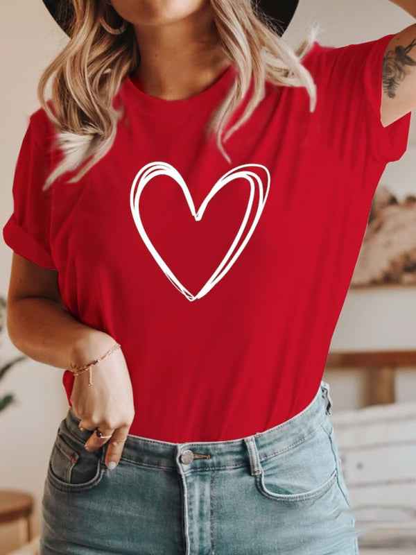 T- shirt coeur - Tatieonline