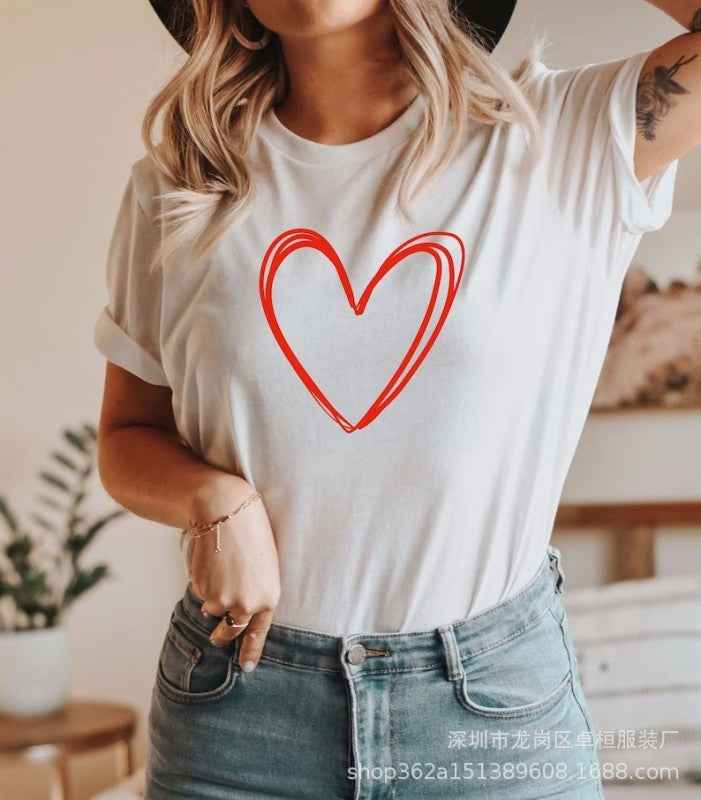T- shirt coeur - Tatieonline