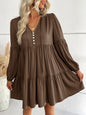 Robe  unie manches longues - Tatieonline