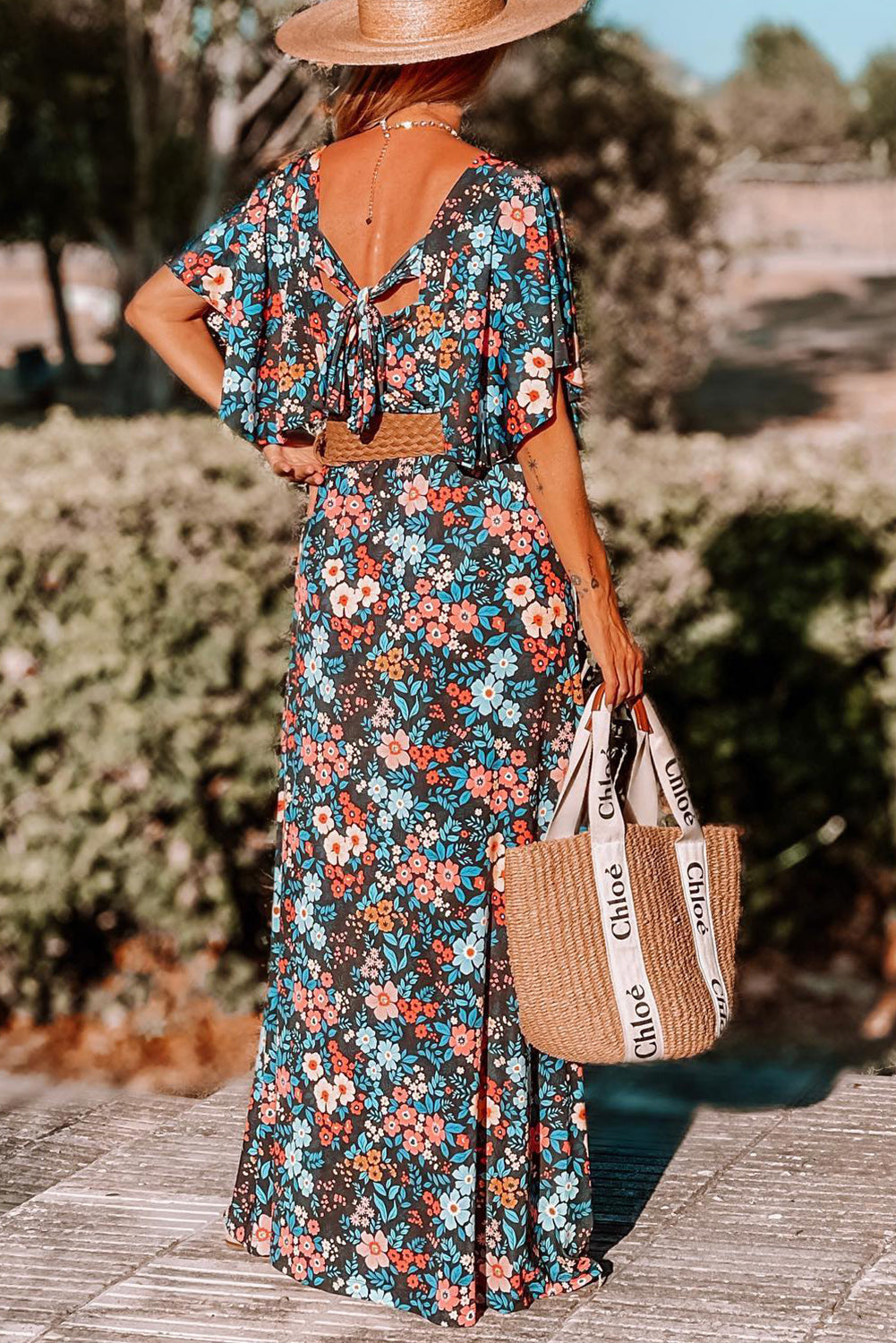 robe boheme bleu