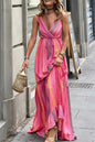 Robe longue rose - Tatieonline