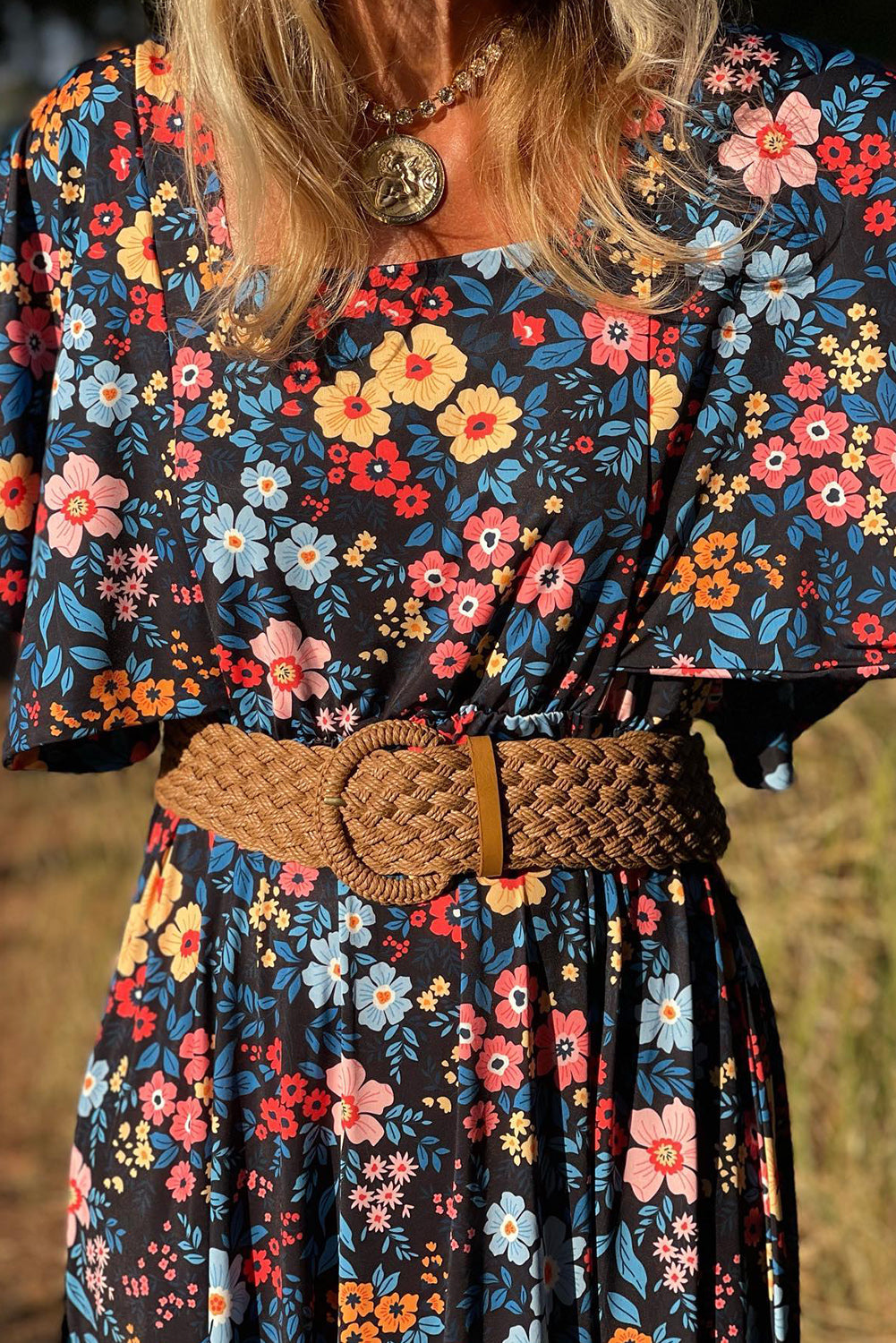 robe boheme bleu