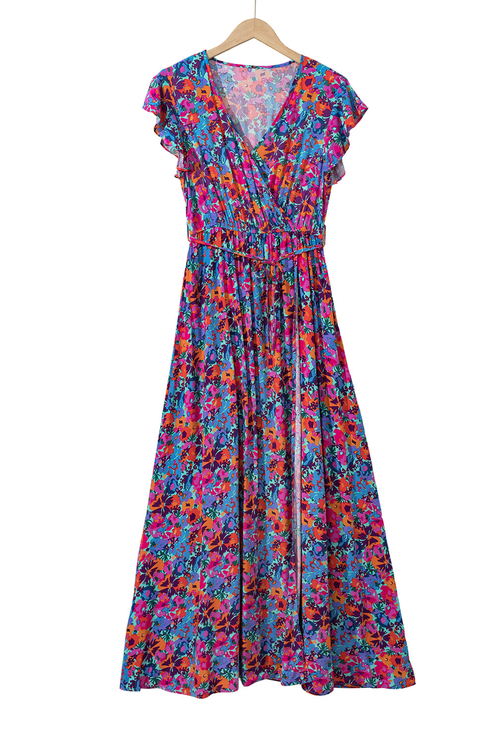 Robe bleu floral