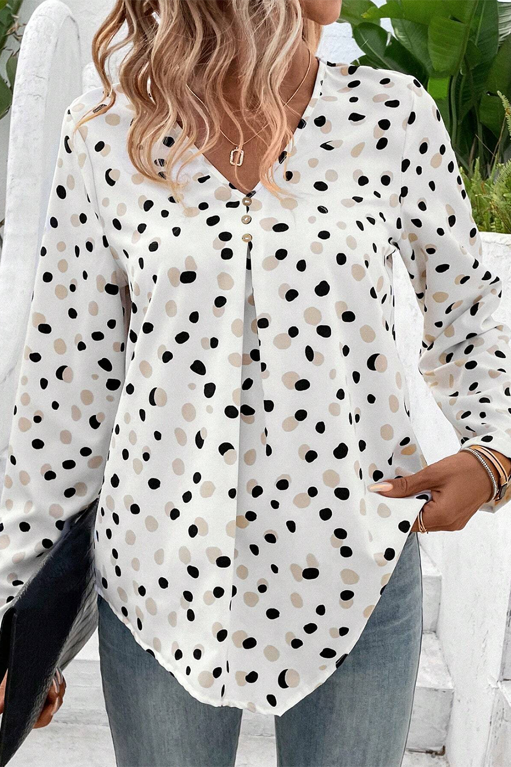 Blouse a pois