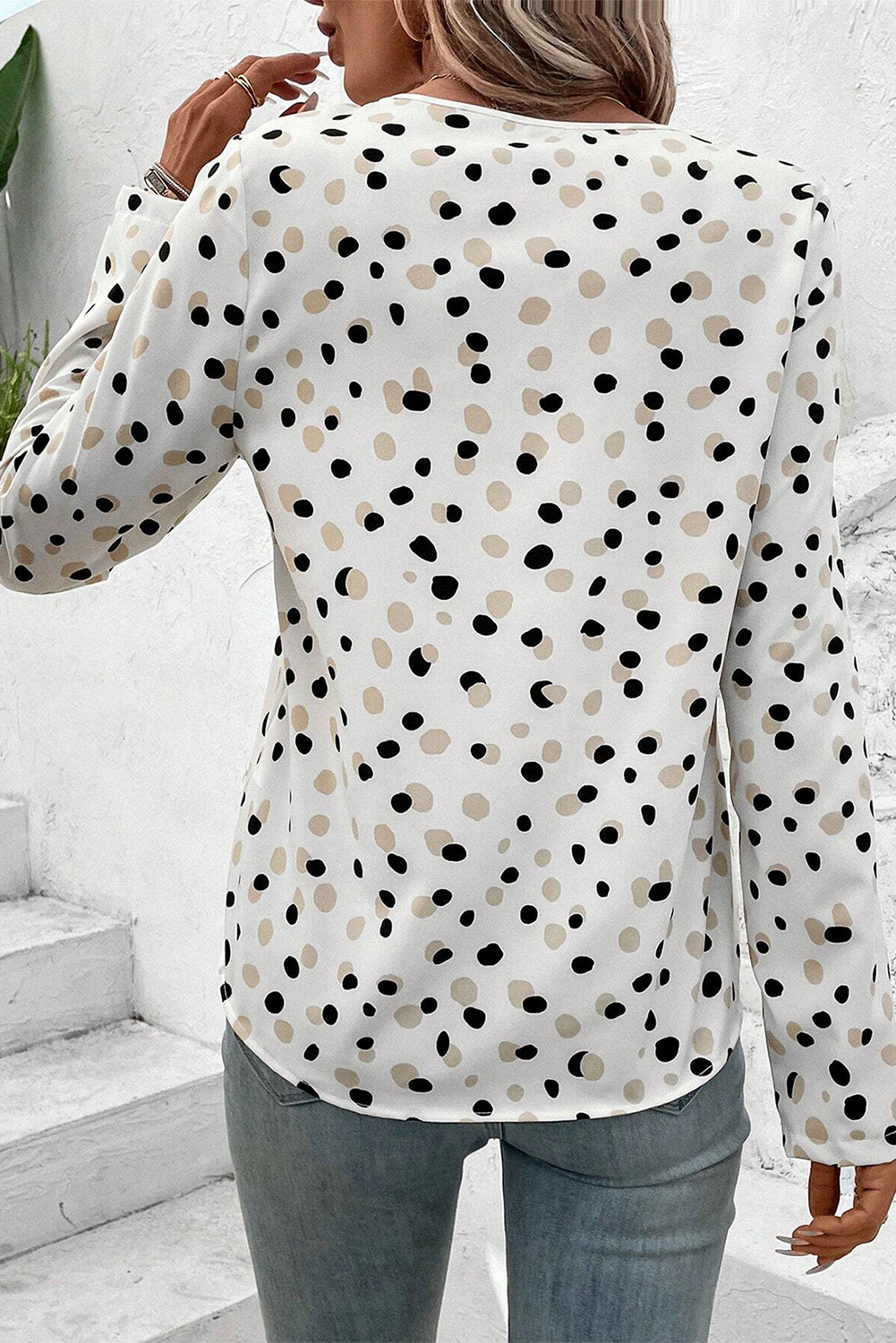 Blouse a pois