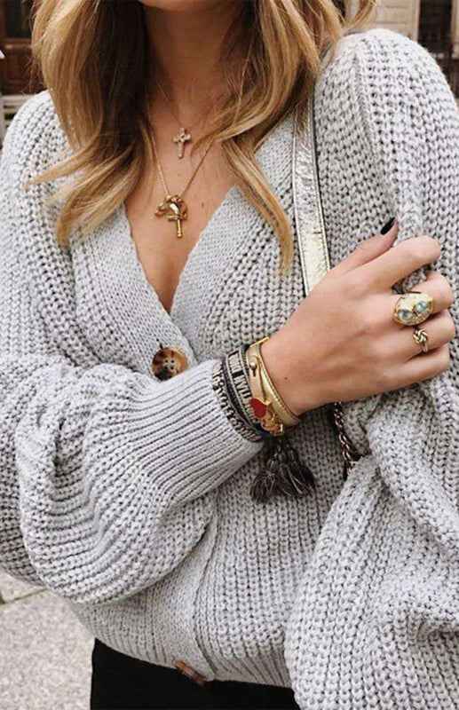 cardigan col V - Tatieonline