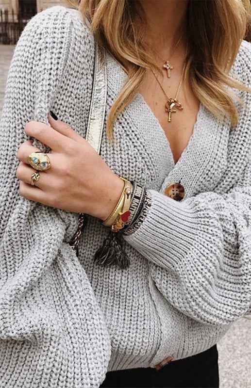 cardigan col V - Tatieonline