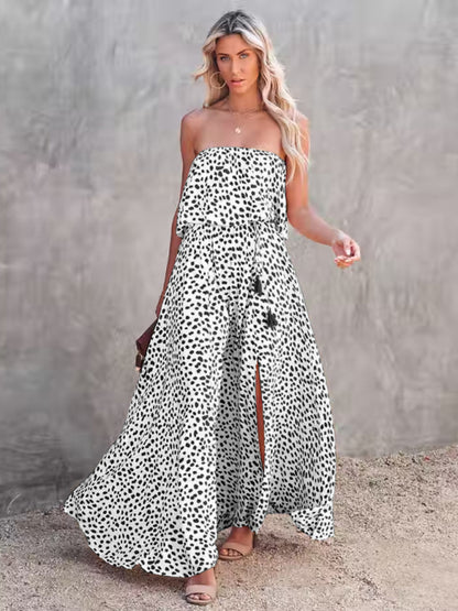 Robe Leopard bustier