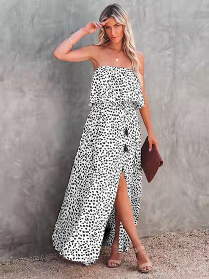 Robe Leopard bustier