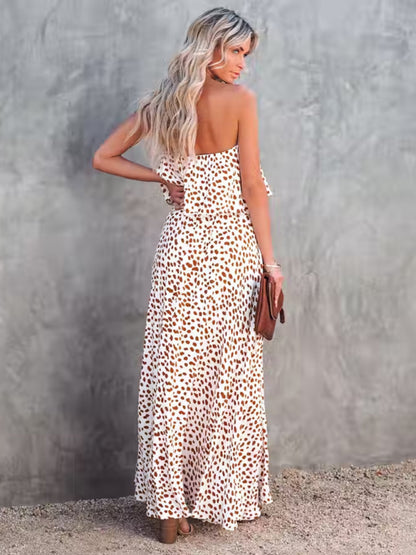 Robe Leopard bustier