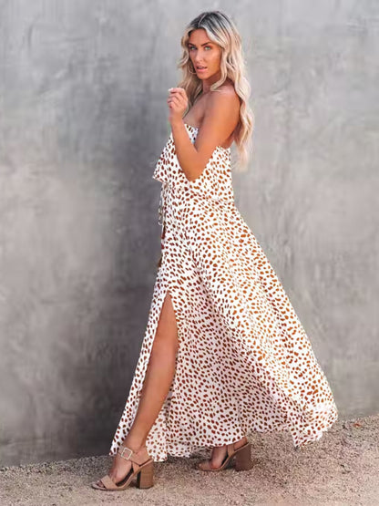 Robe Leopard bustier
