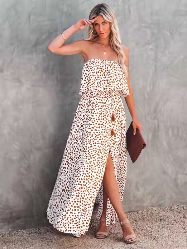 Robe Leopard bustier