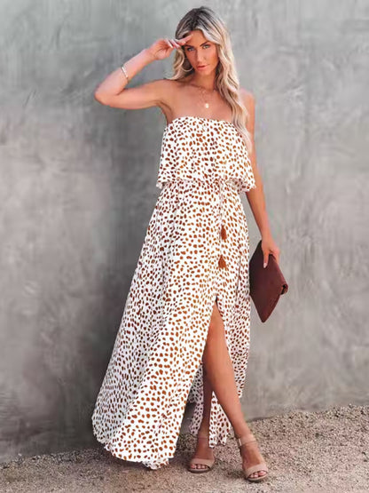 Robe Leopard bustier